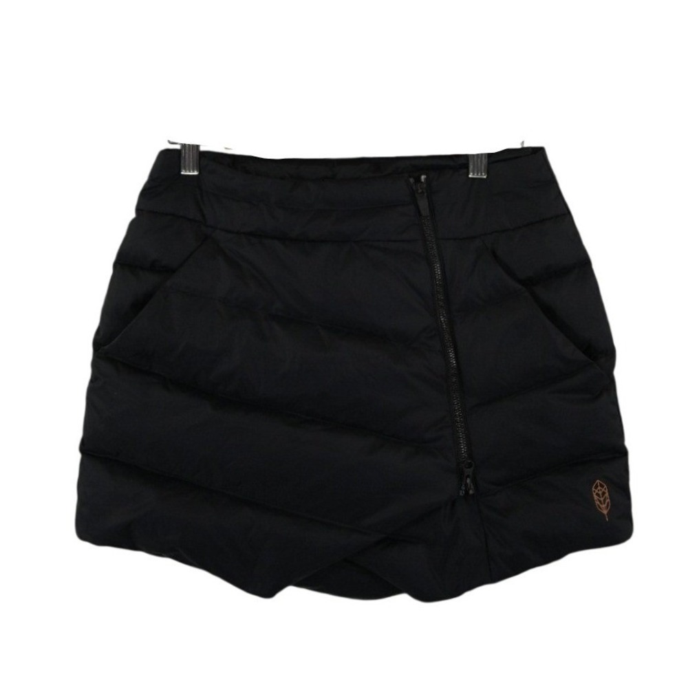 Indygena Kirk Skirt Women's Size Small Black Down Puffer Quilted
